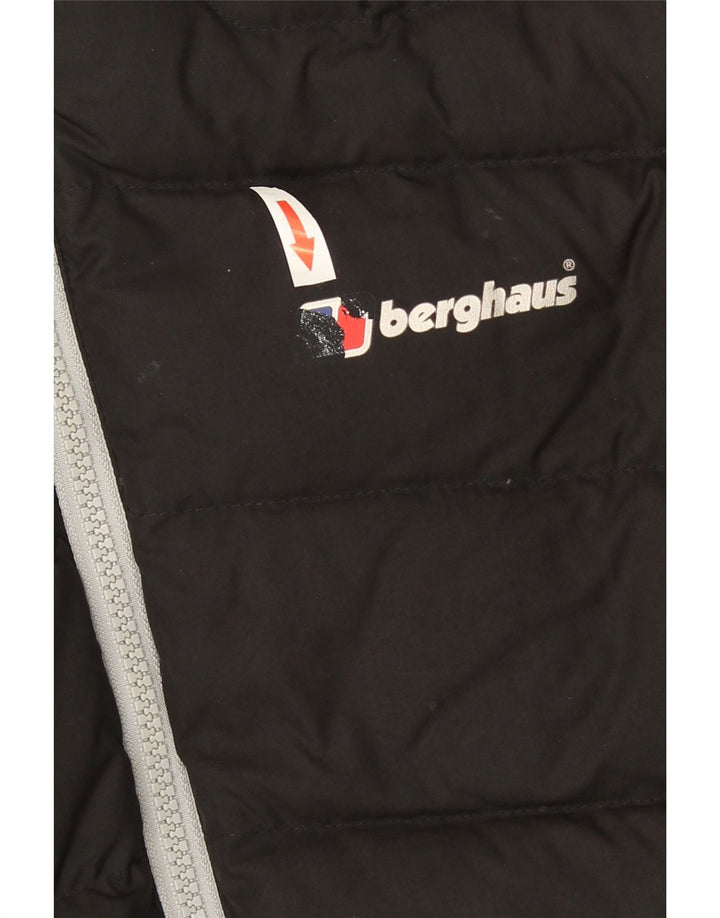 Męska ocieplana kurtka z kapturem Berghaus UK 38, średni czarny poliester