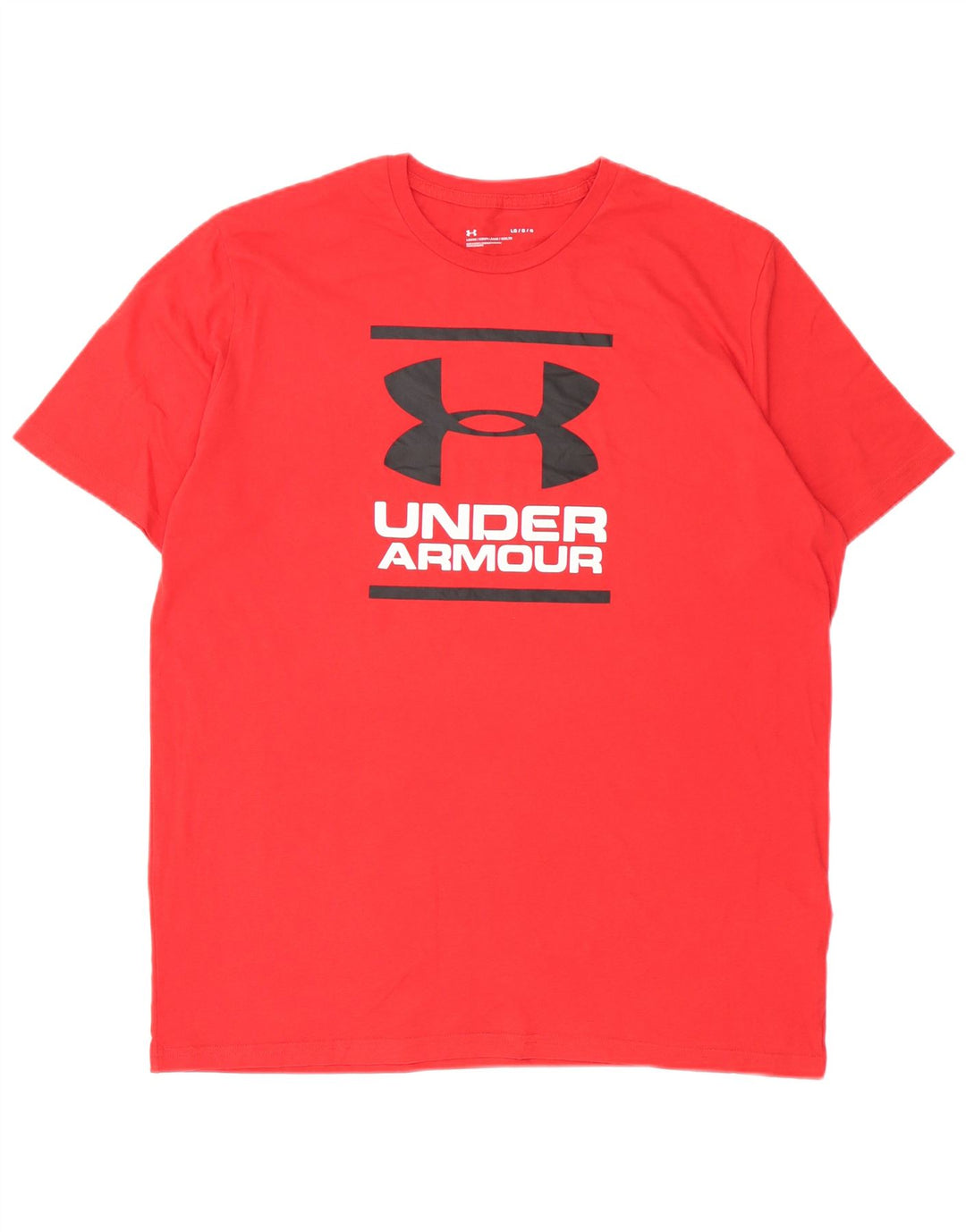 Męski T-shirt z grafiką Under Armour, duży, czerwony, bawełniany