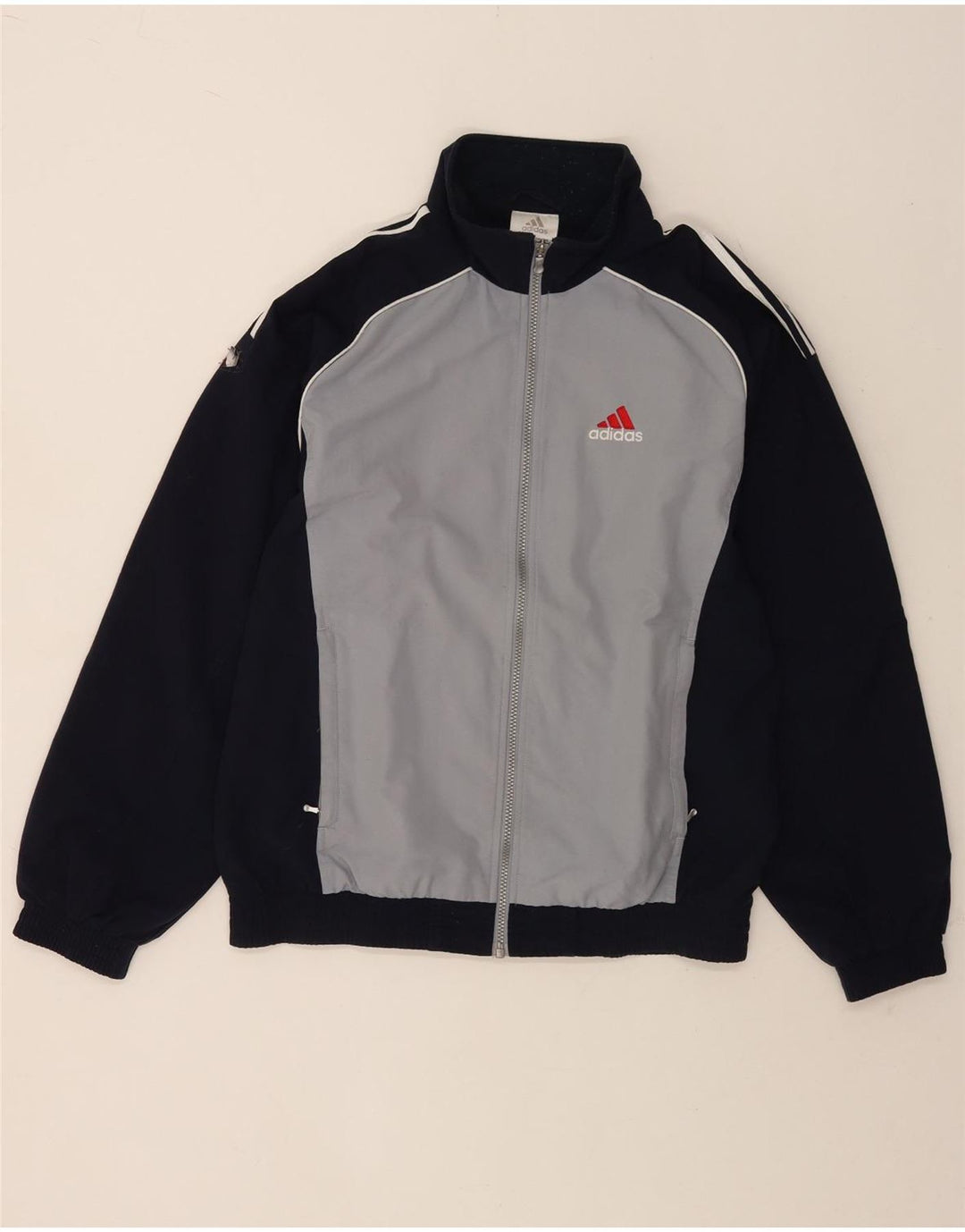 Adidas Męska bluza dresowa Top Jacket UK 38/40 Średni granatowy kolor blokowy