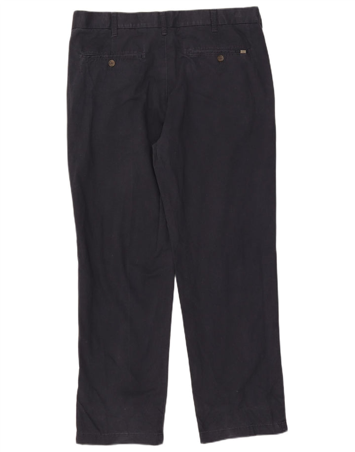 Męskie spodnie typu chino Straight Regular Marks & Spencer W38 L31 granatowe