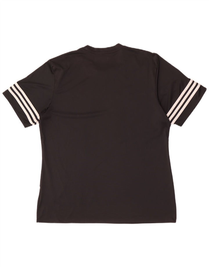 Adidas Męska koszulka Climalite Top, duża, czarna, z poliestru