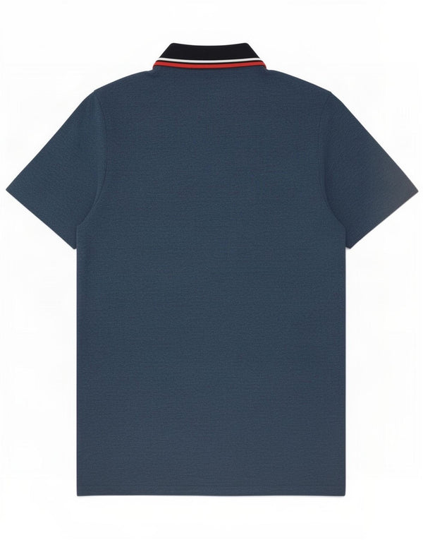 Męska koszulka polo Jack & Jones, średnia niebieska, bawełniana
