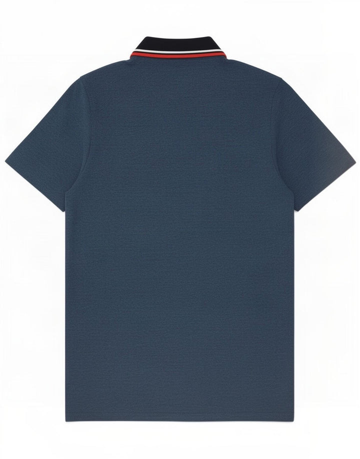 Męska koszulka polo Jack & Jones, średnia niebieska, bawełniana