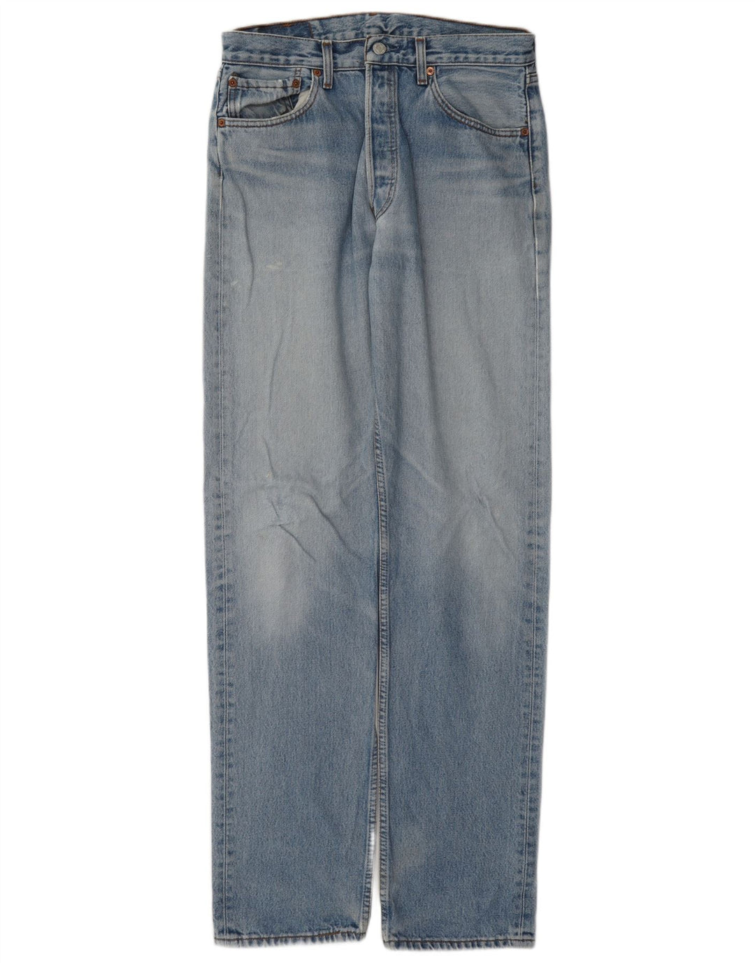 Męskie jeansy Levi's 501 Straight W33 L36 Niebieskie bawełniane
