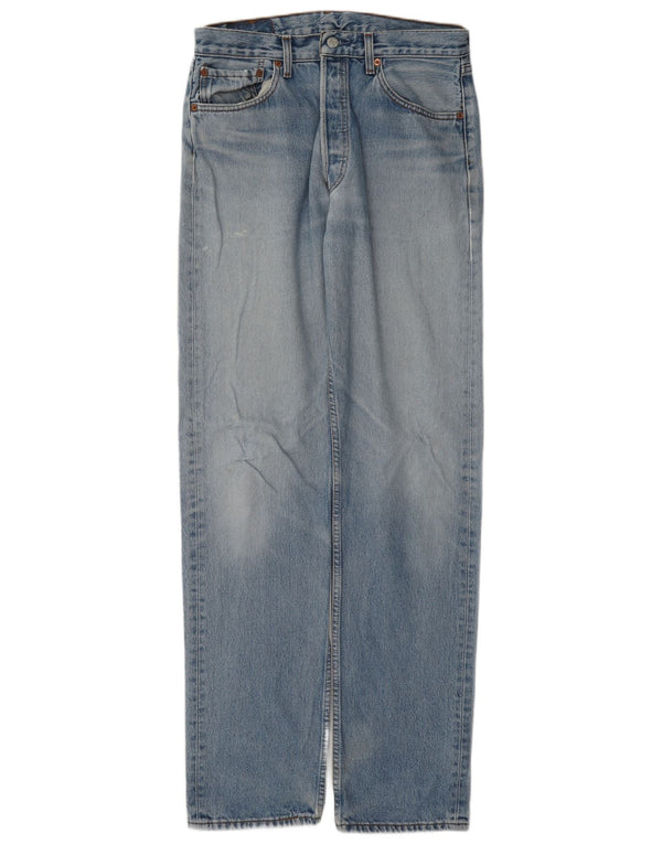 Męskie jeansy Levi's 501 Straight W33 L36 Niebieskie bawełniane