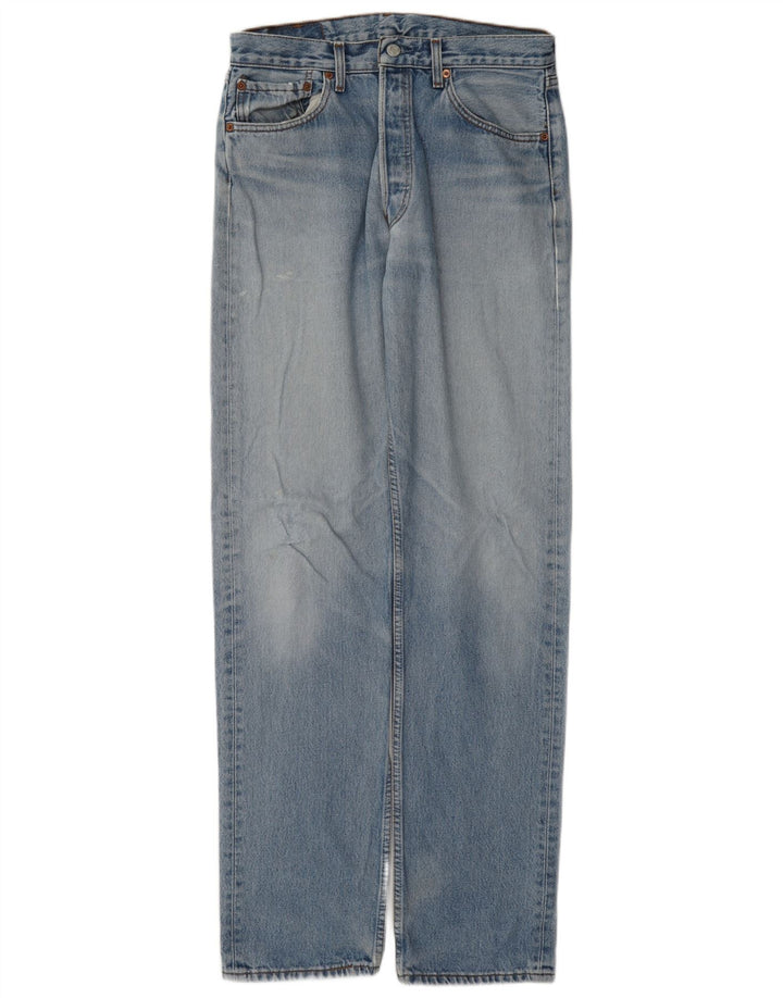 Męskie jeansy Levi's 501 Straight W33 L36 Niebieskie bawełniane