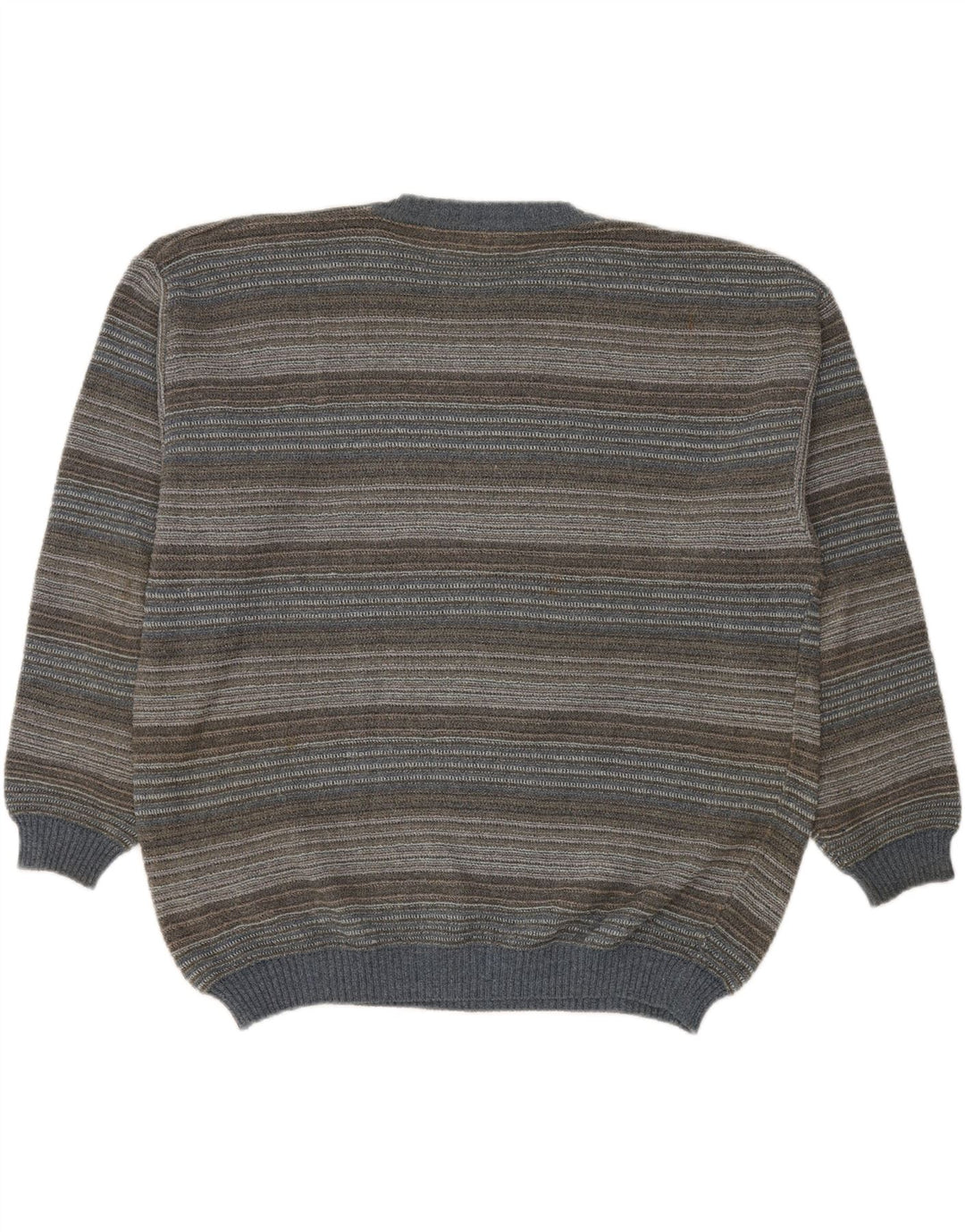 Męski sweter RODES z okrągłym dekoltem 2XL, bawełniany w wielokolorowe paski