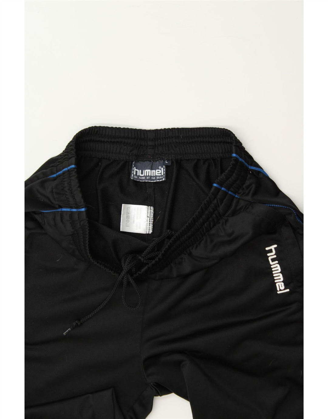 HUMMEL Mens Tracksuit Trousers Joggers Large Black Polyester Vintage Hummel and Second-Hand Hummel from Messina Hembry 
