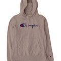 Damska bluza z kapturem CHAMPION Reverse Weave Graphic UK 14 Średni szary