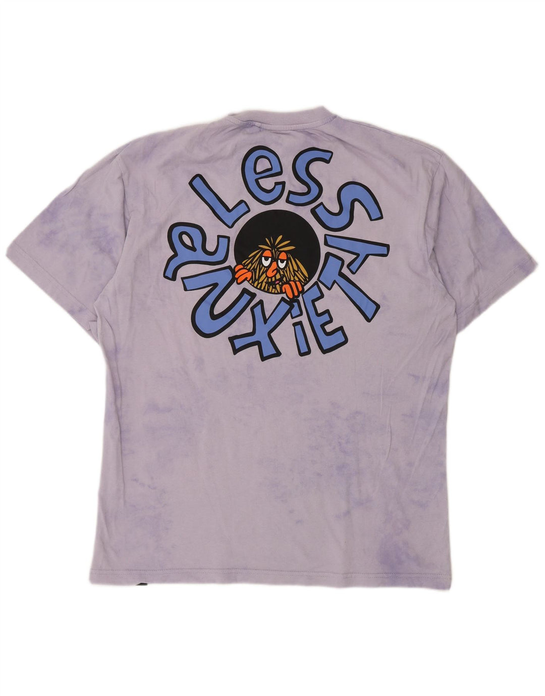 Męski T-shirt z grafiką Pull & Bear, średni fiolet Tie Dye