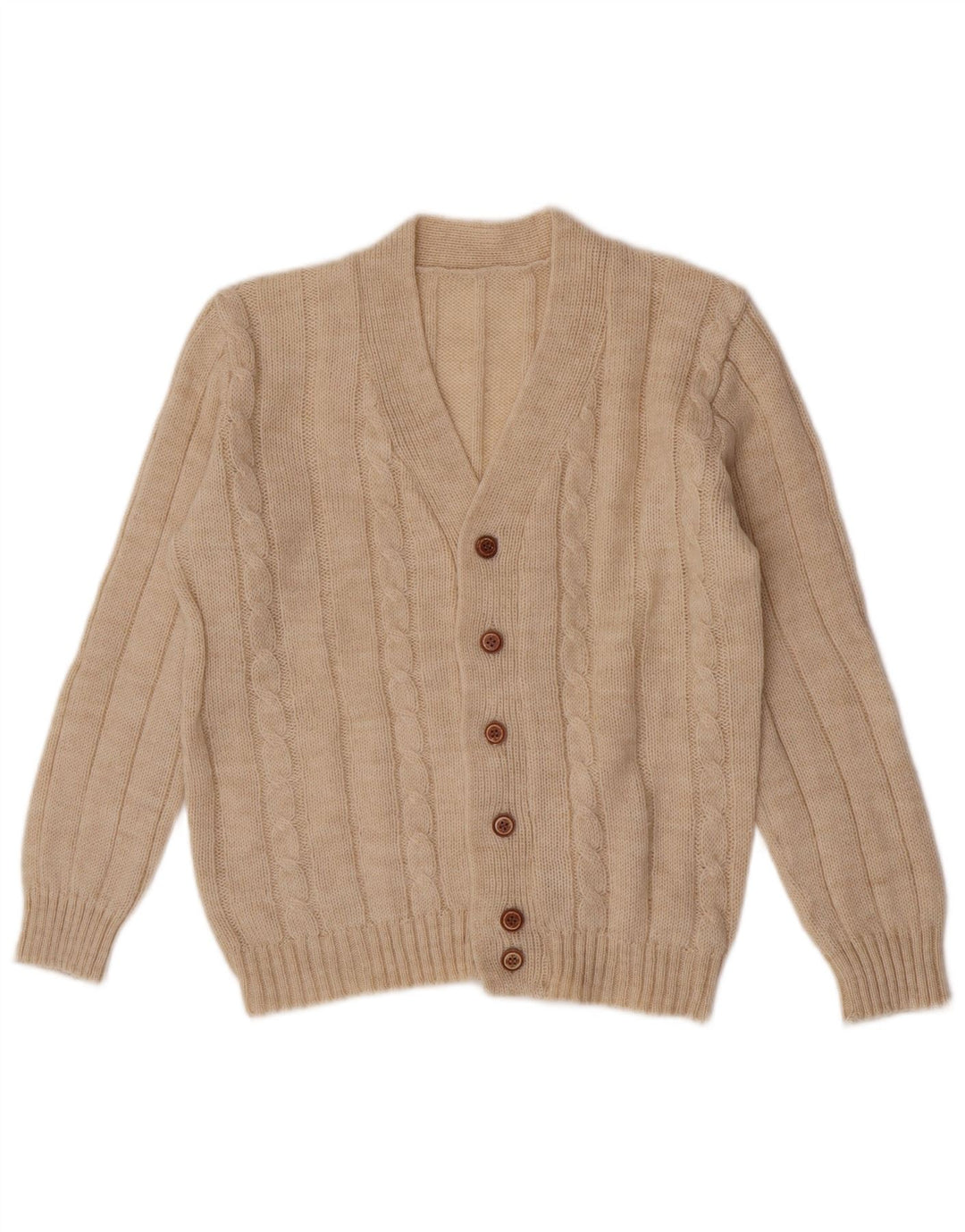 Sweter męski w stylu vintage, średni beż