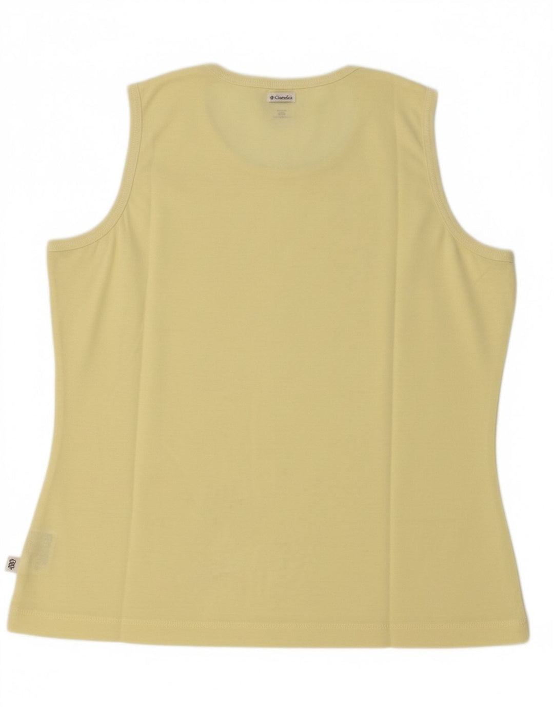 COLUMBIA Womens Vest Top UK 16 Large Yellow Polyester