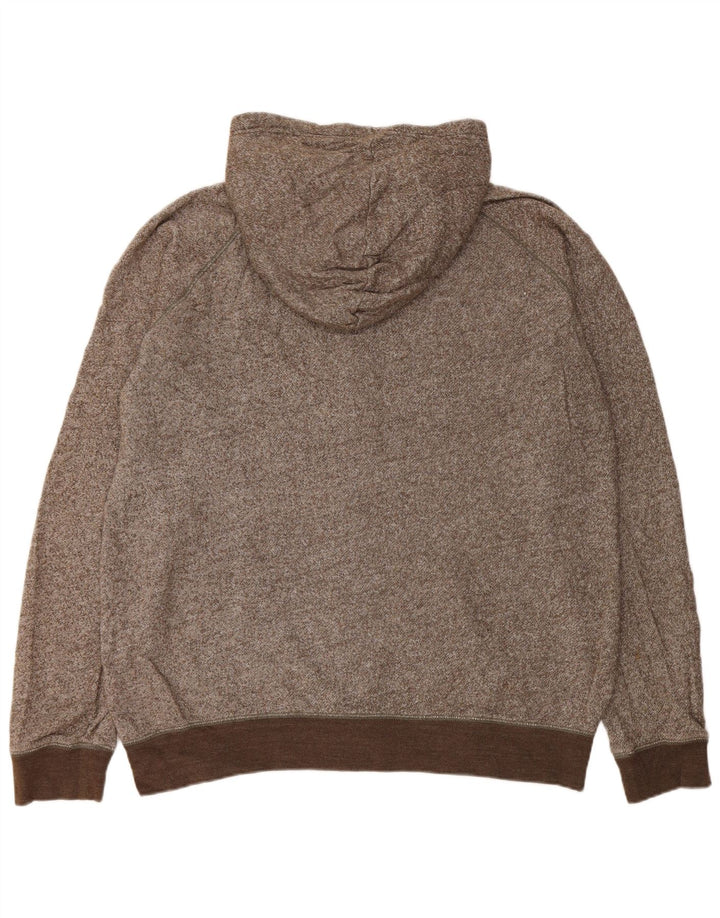 Męski sweter Gap z kapturem i zamkiem XL, brązowy, nakrapiany