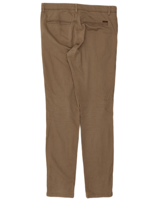 Męskie spodnie typu chino JACK & JONES W32 L32 Beżowa bawełna