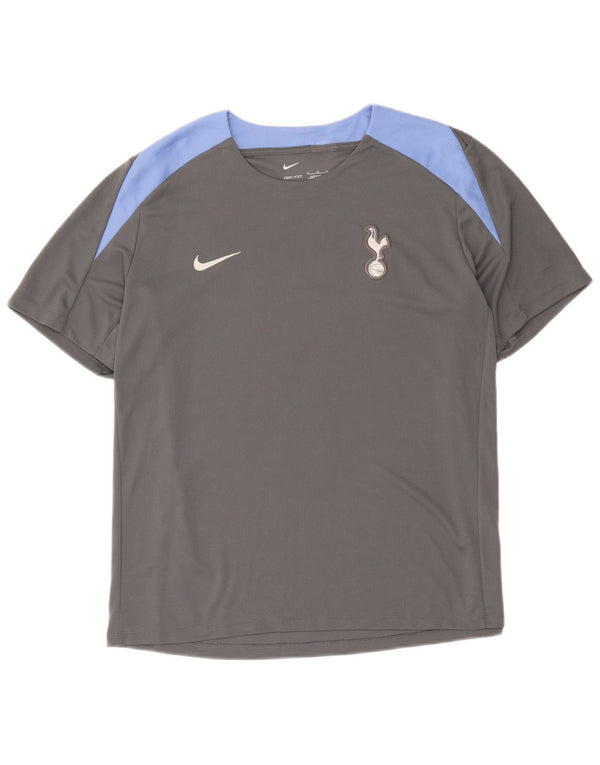Męski T-shirt Nike Dri Fit Top XL Szary poliester z blokami kolorów