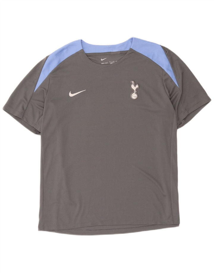 Męski T-shirt Nike Dri Fit Top XL Szary poliester z blokami kolorów