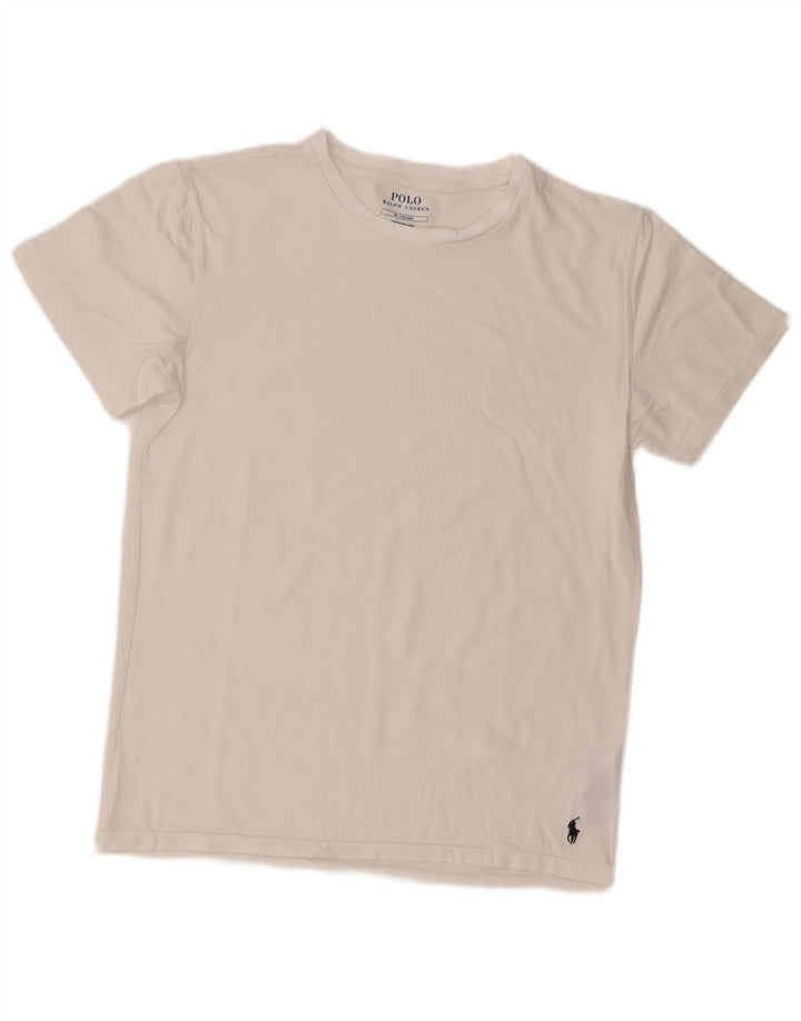 Koszulka chłopięca Polo Ralph Lauren, 13-14 lat, średnia, biała bawełna