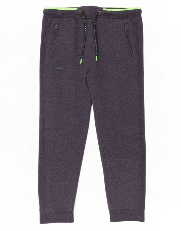 Męskie spodnie dresowe Superdry Slim Fit Joggers XL, granatowe, bawełniane