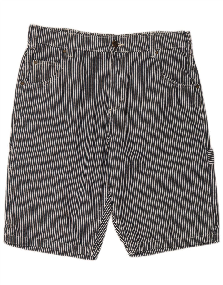 Męskie spodenki cargo Dickies W34, duże, bawełniane w granatowe paski
