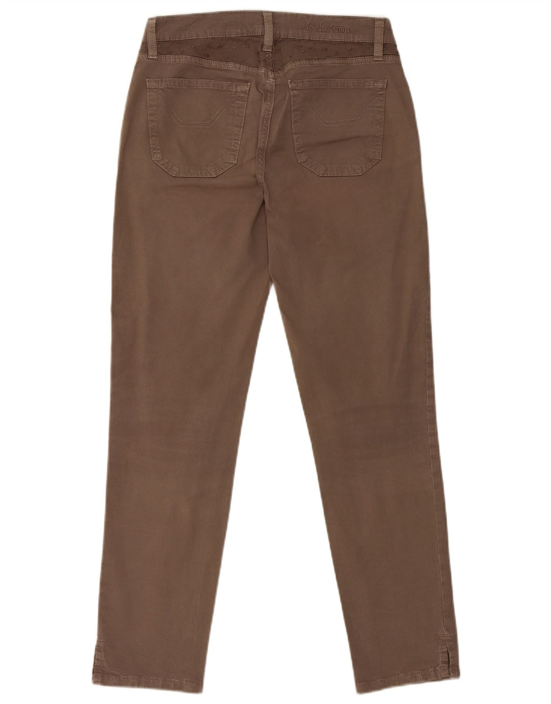 Wąskie spodnie damskie JECKERSON W30 L27 Brązowa bawełna
