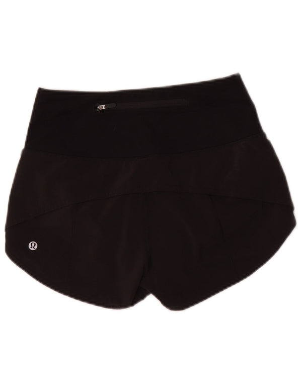 Damskie spodenki sportowe Lululemon US 2 XS, czarny nylon