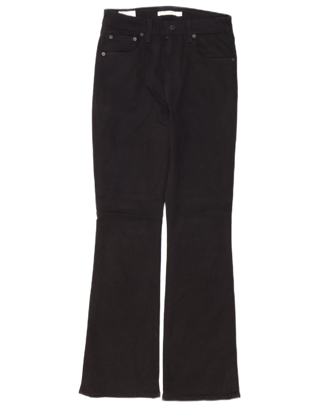 LEVI'S Damskie jeansy Bootcut 725 z wysokim stanem W28 L30 Czarna bawełna