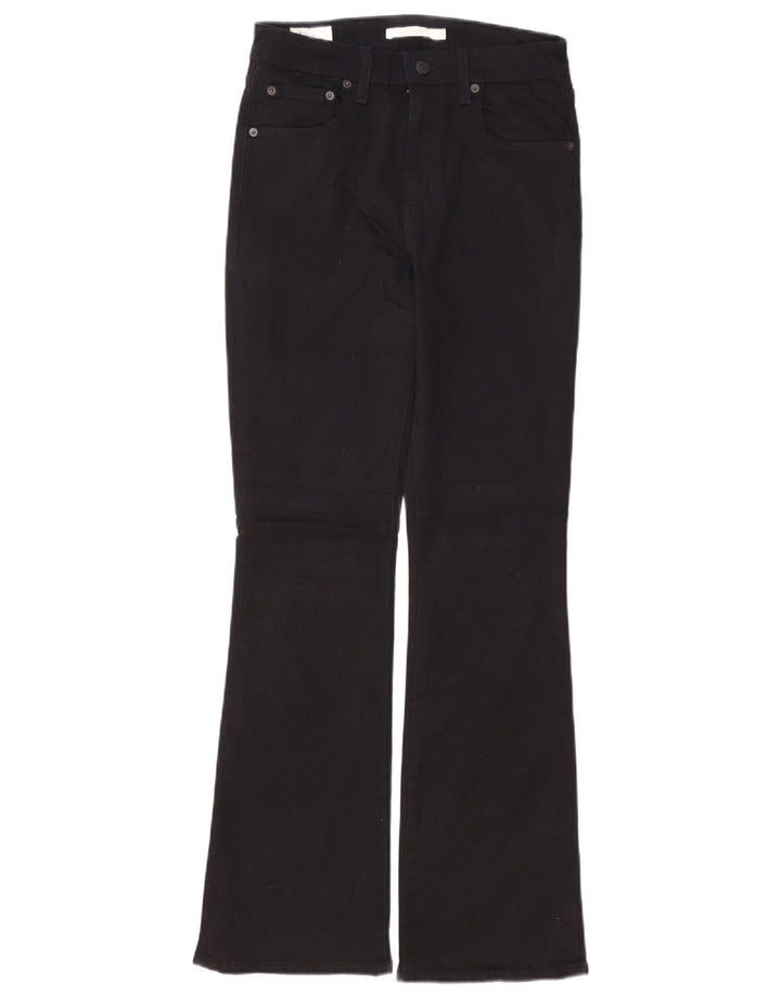 LEVI'S Damskie jeansy Bootcut 725 z wysokim stanem W28 L30 Czarna bawełna