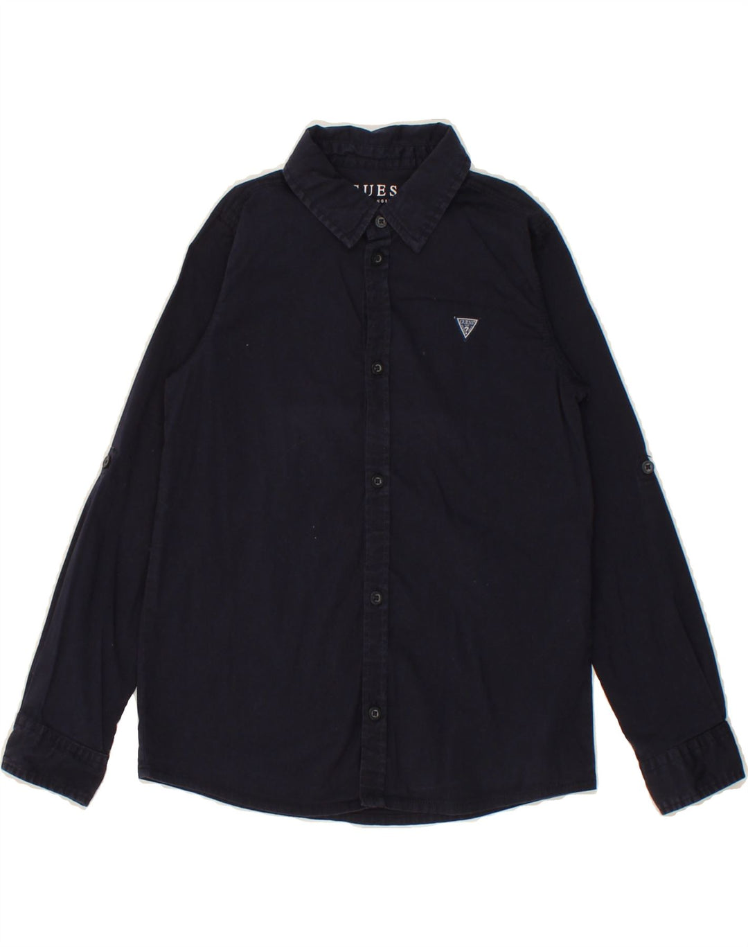 GUESS Boys Shirt 5-6 Years Navy Blue Vintage Guess and Second-Hand Guess from Messina Hembry 