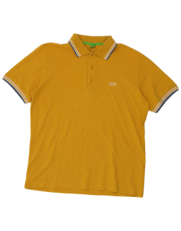 Męska koszulka polo Hugo Boss XL, żółta, bawełniana