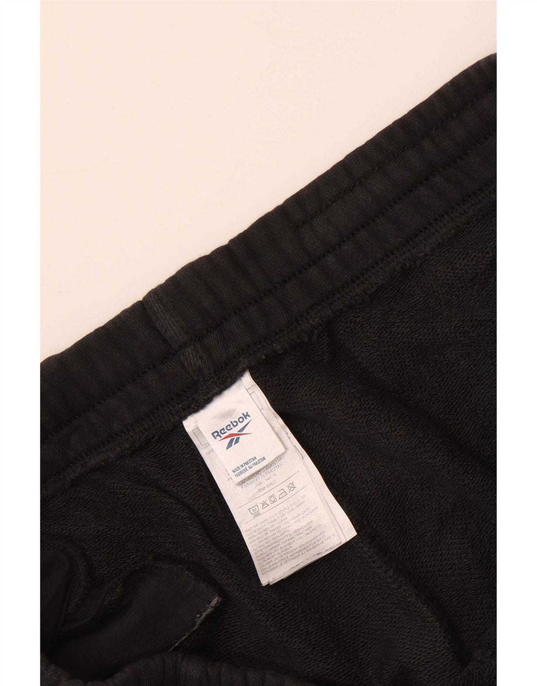 Męskie spodnie dresowe Reebok Joggers, duże, czarne, bawełniane