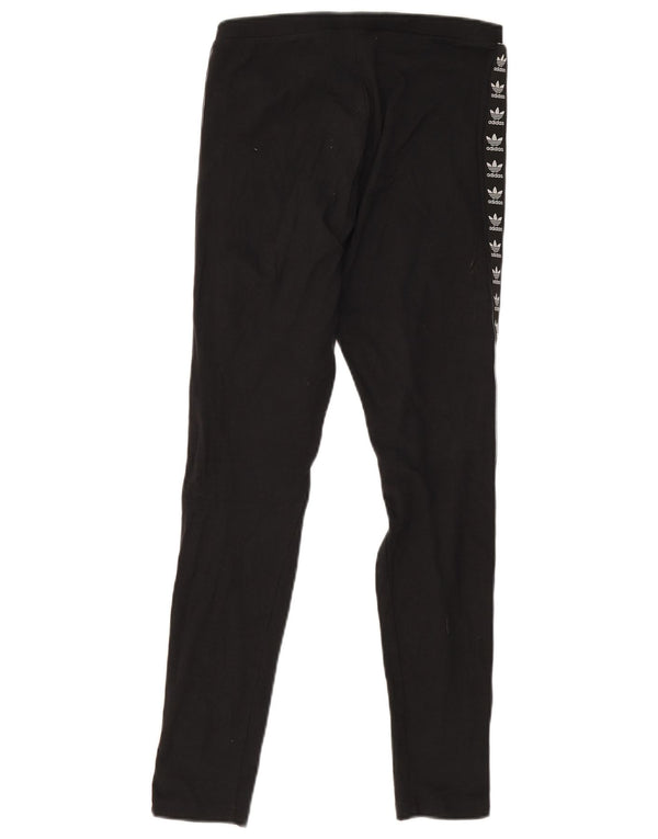 Damskie legginsy Adidas Graphic UK 8 Small, czarne, bawełniane