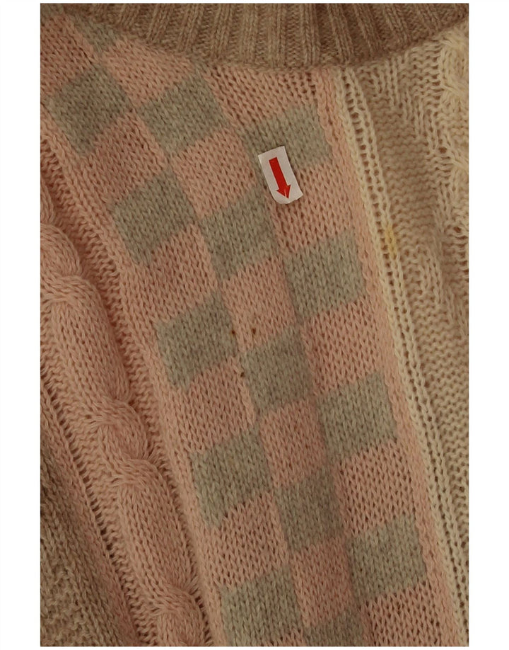 Męski sweter Stefanel z dekoltem w łódkę 2XL, wielobarwny, geometryczny