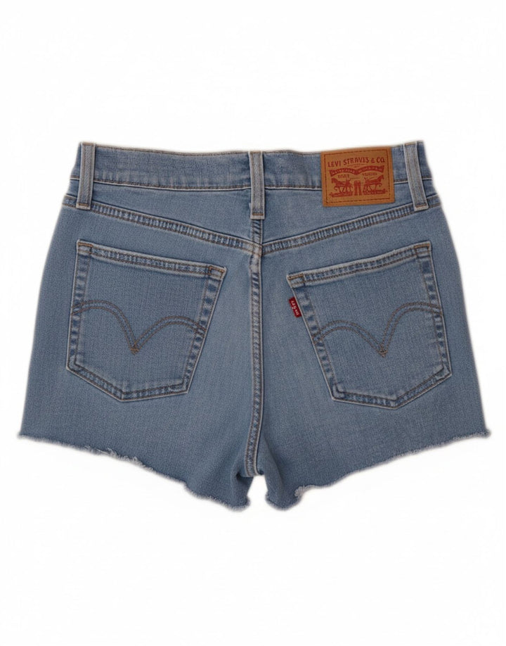 LEVI'S Womens High Rise Denim Shorts W27 Small Blue Cotton