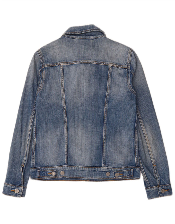 LEVI'S Womens Denim Jacket UK 10 Small Blue Cotton