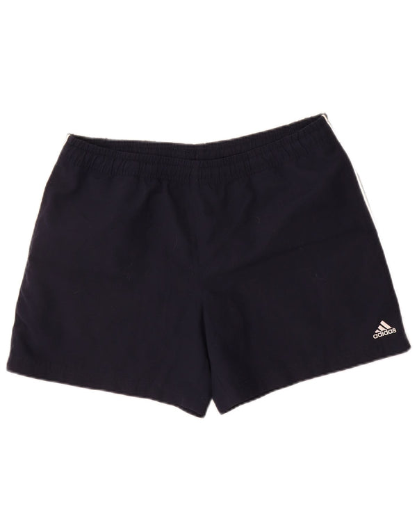 Damskie spodenki sportowe Adidas UK 8, małe, granatowe, poliestrowe