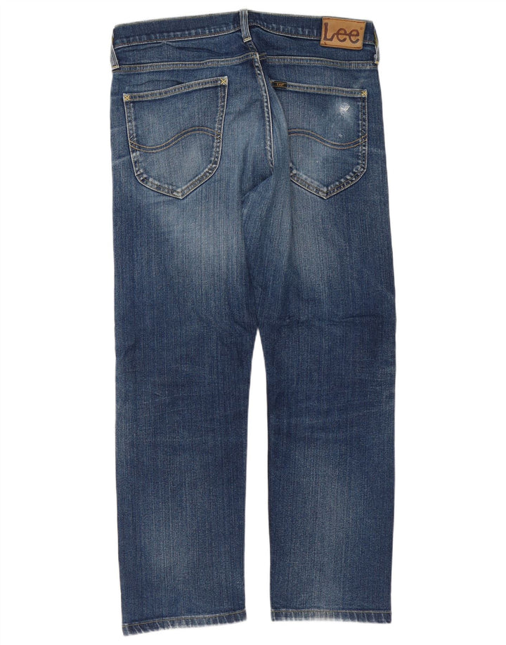 Męskie jeansy Lee Blake Straight W34 L28 Niebieskie bawełniane