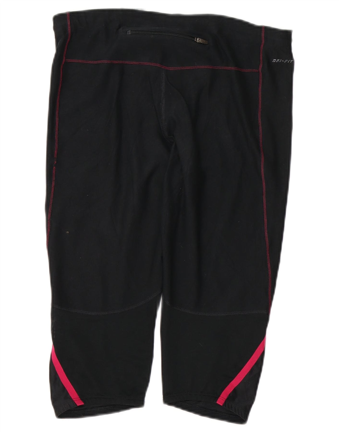 Damskie spodnie dresowe NIKE Dri Fit Capri UK 16, duże czarne bloki kolorów