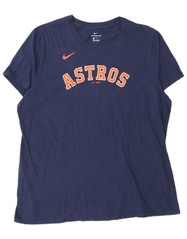 Męska koszulka z grafiką Nike Houston Astons Top XL, granatowa, bawełniana