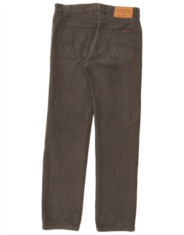 Marlboro Classics Męskie proste dżinsy W34 L32 Khaki Cotton