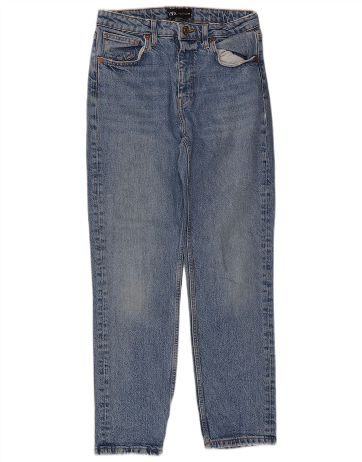 Damskie jeansy zwężane Zara EU 38 Small W28 L26 Niebieskie