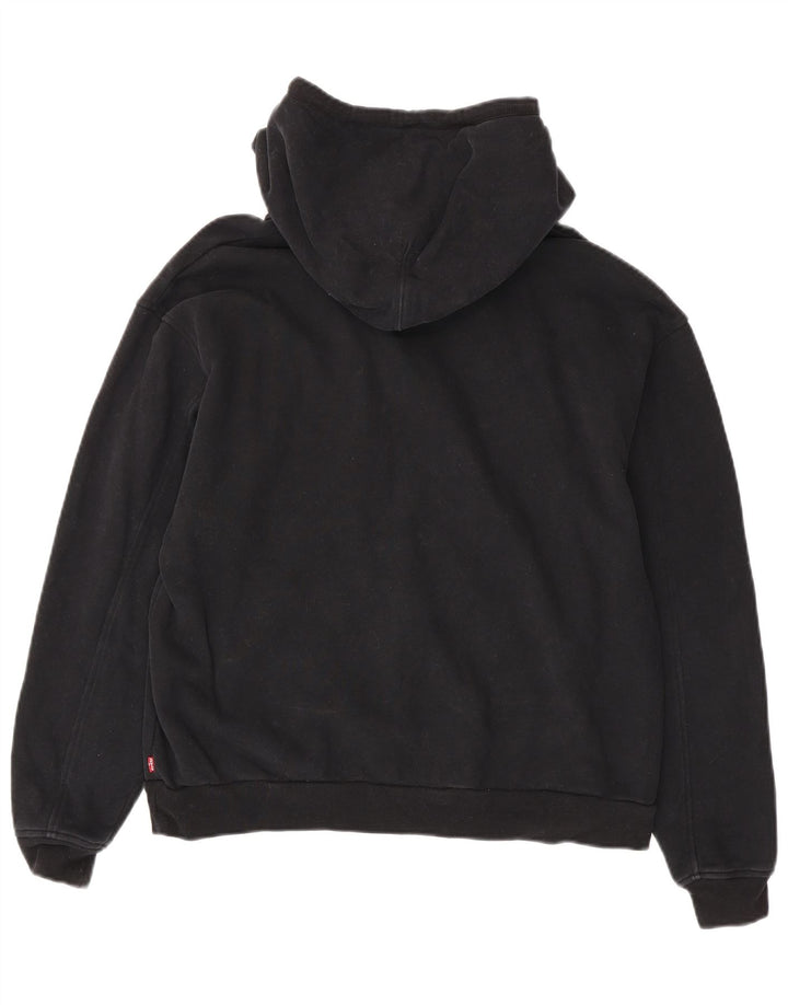 Męski sweter z kapturem i grafiką Levi's, mały, czarny, bawełniany