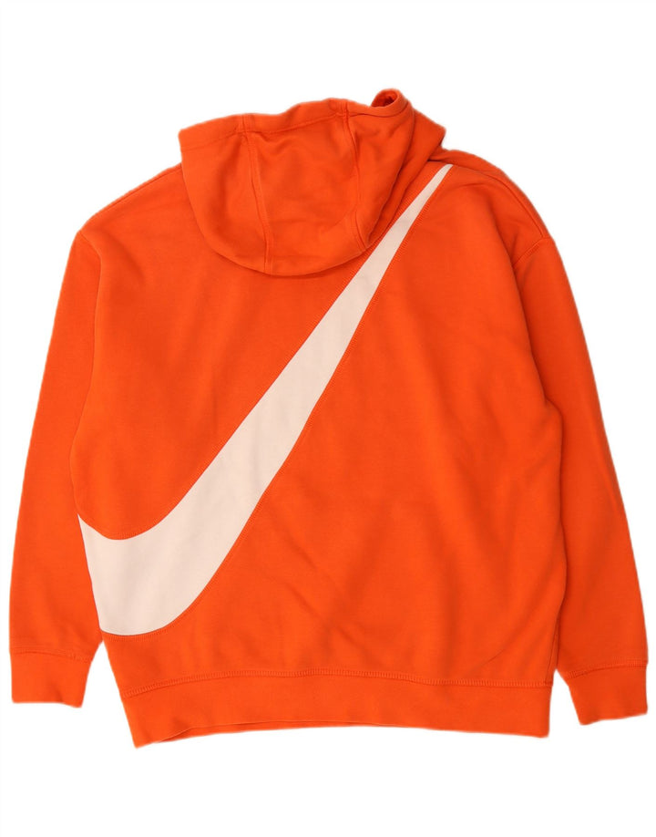 Męski sweter z kapturem Nike z grafiką, mały, czerwony, bawełniany