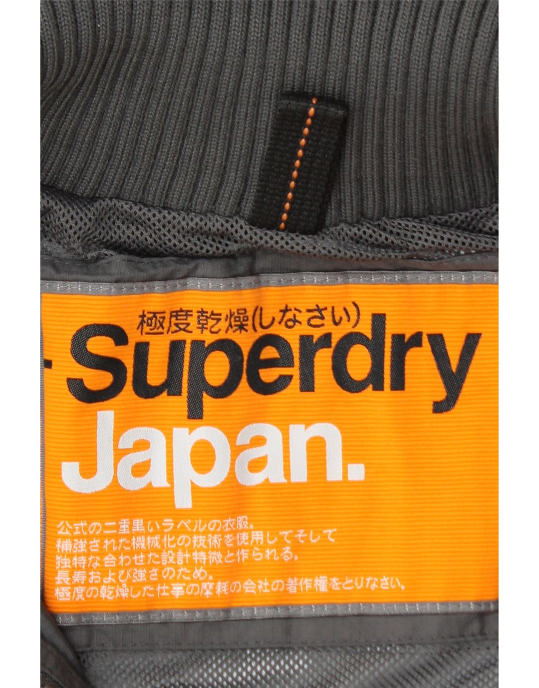 Damska kurtka przeciwdeszczowa SUPERDRY Graphic UK 14, średnioszary poliamid