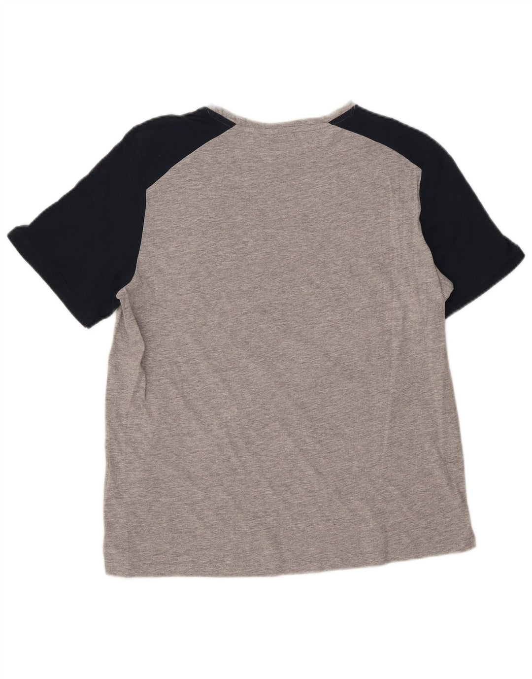 Męski T-shirt z grafiką NFL, duży, szary, bawełniany blok kolorów