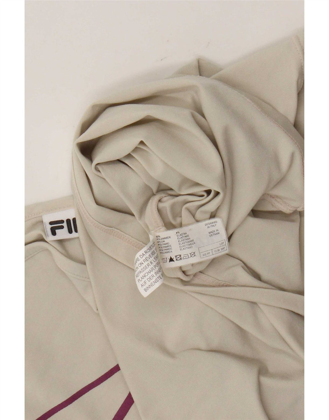 Damski top na ramiączkach Fila UK 14, duży, beżowy, poliamid