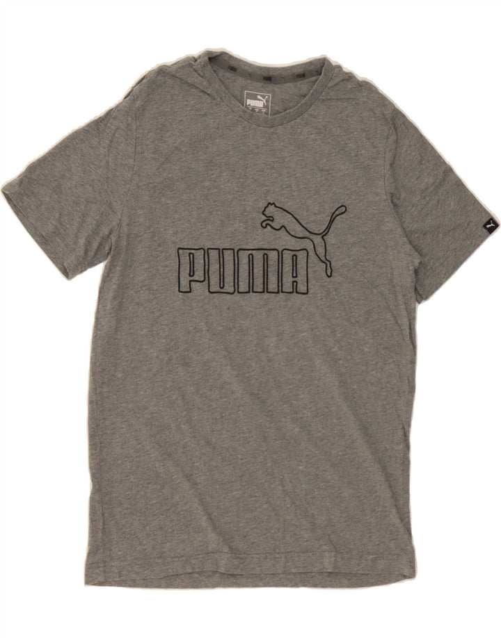 PUMA Mens Graphic T-Shirt Top Small Grey Vintage Puma and Second-Hand Puma from Messina Hembry 