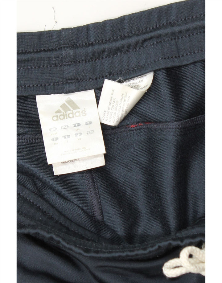 Męskie spodnie dresowe Adidas 2XL granatowe, poliestrowe
