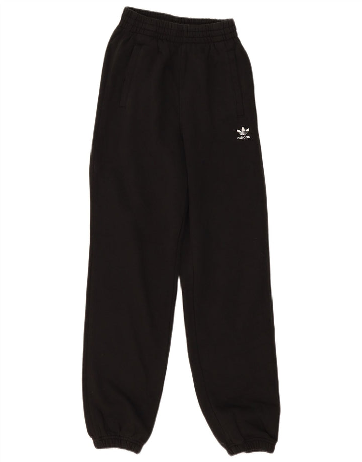 Damskie spodnie dresowe Adidas Joggers UK 0/2 2XS Czarna bawełna