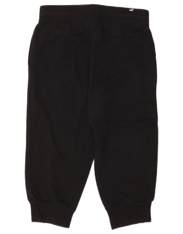 Damskie spodnie dresowe Puma Capri Joggers UK 10 Małe, czarne, bawełniane