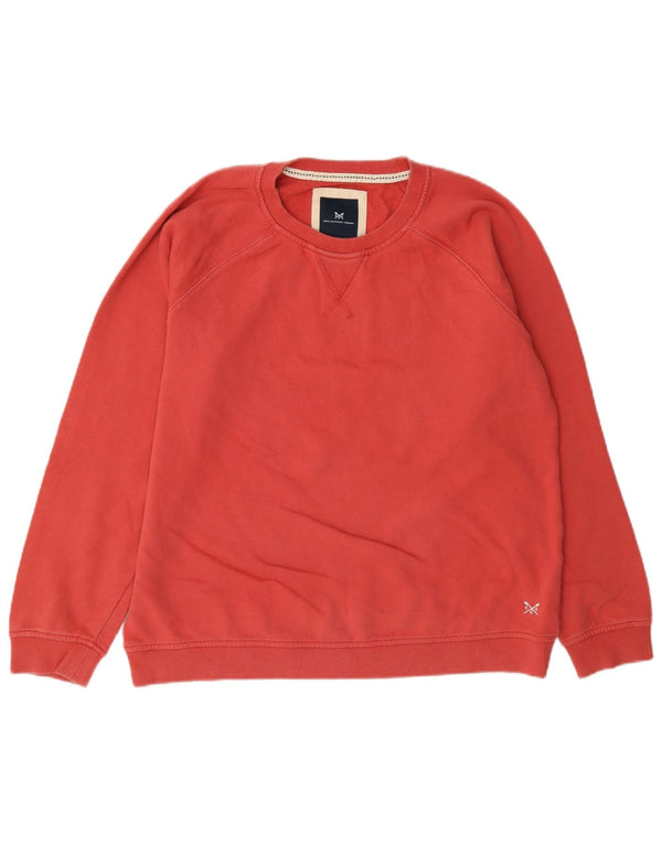 Damska bluza Crew Clothing Jumper UK 14, duża, czerwona bawełna